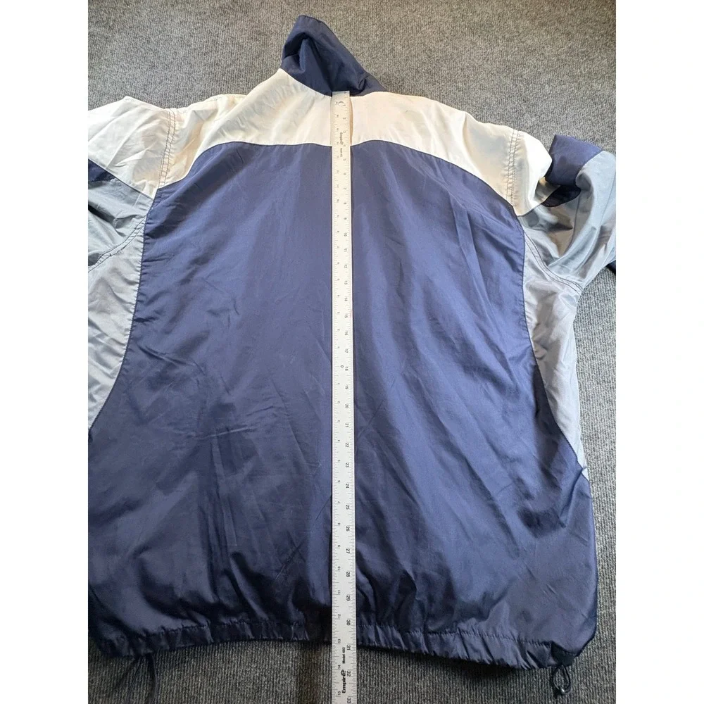 NFL Tennessee Titans Windbreaker Jacket Mens 2XL Navy Blue Colorblock Full Zip